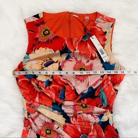 T TAHARI Floral Print Sleeveless Dress! - Picture 3 of 7